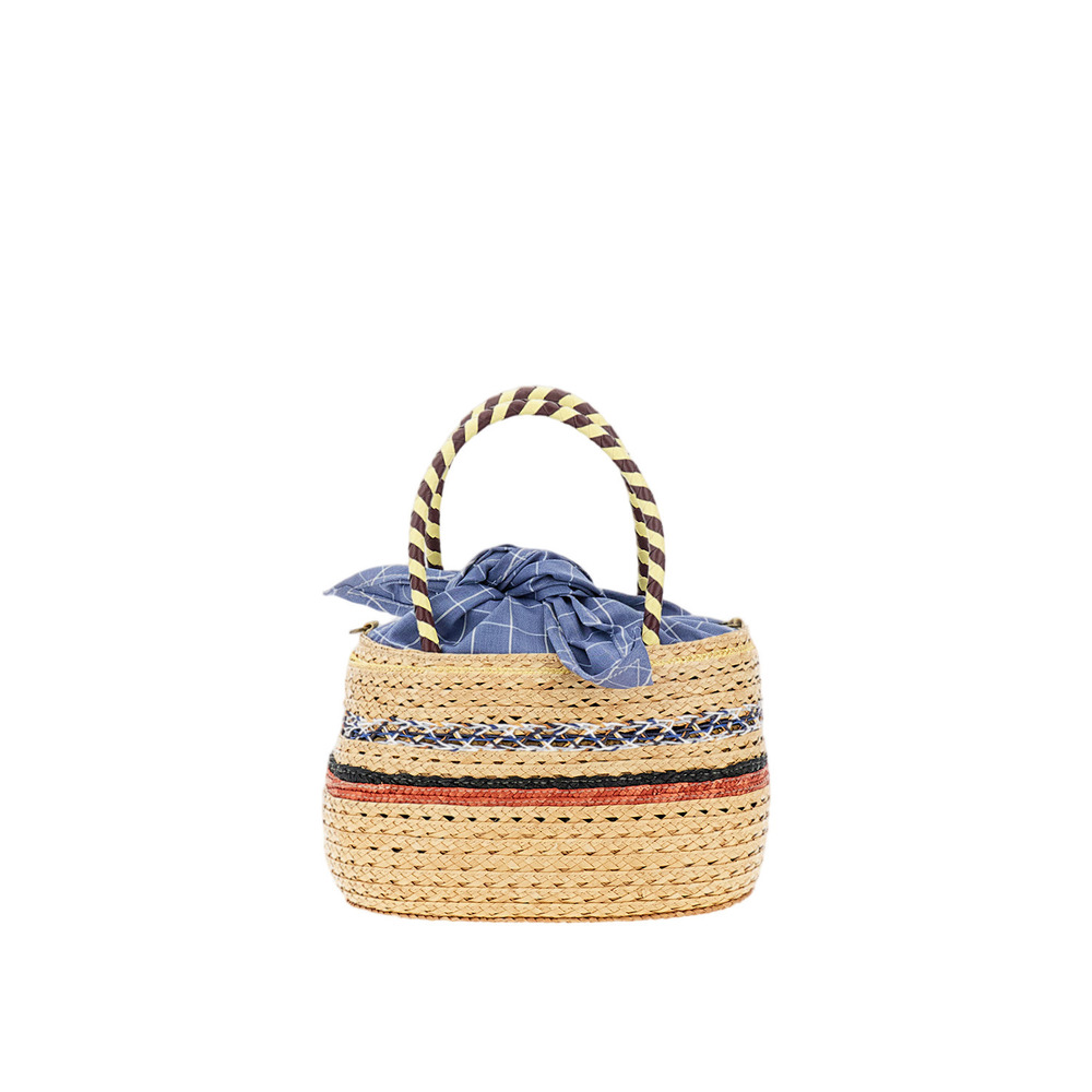EXQUISITE J Raffia Bag